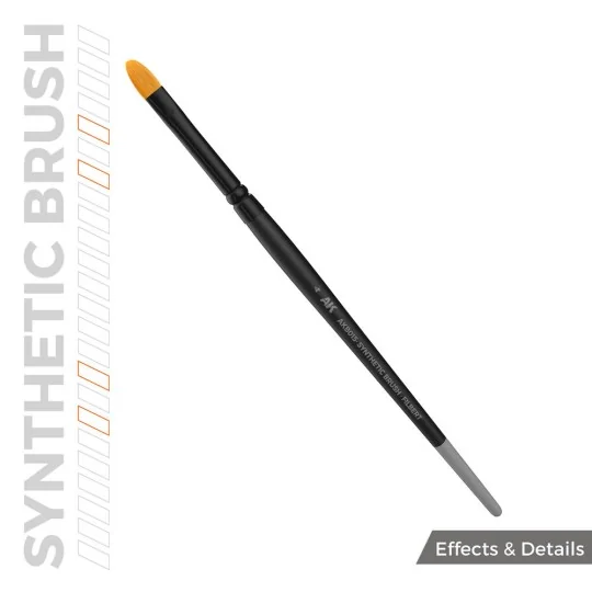 AK SYNTHETIC BRUSH - FILBERT 4 - AK Interactive AKB015