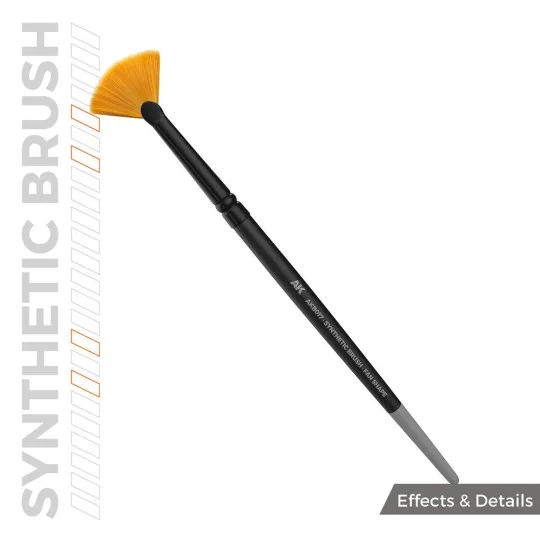 AK SYNTHETIC BRUSH - FAN SHAPE - AK Interactive AKB017