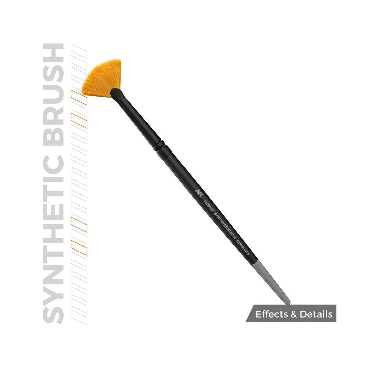 AK SYNTHETIC BRUSH - FAN SHAPE - AK Interactive AKB017