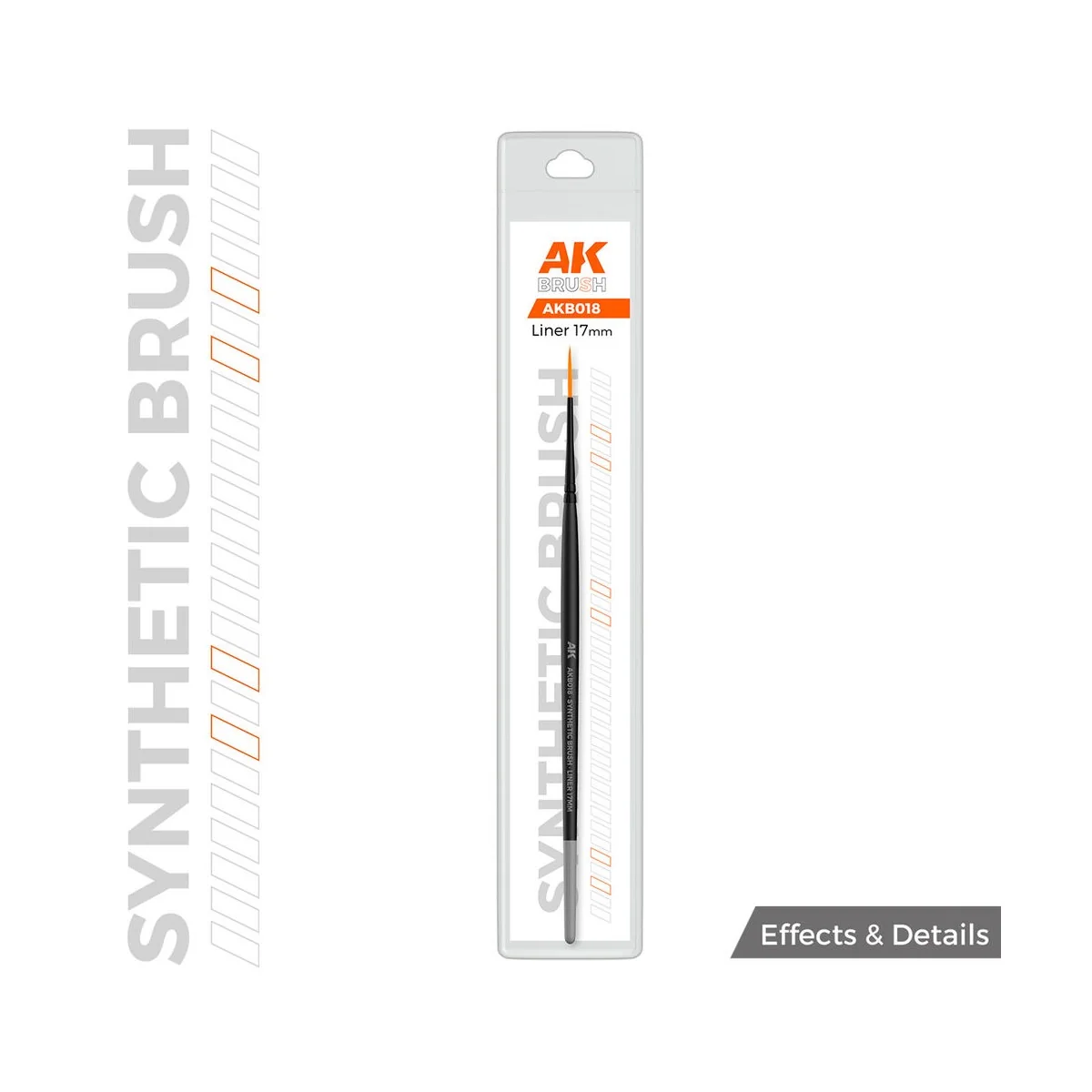 AK SYNTHETIC BRUSH - LINER 17mm - AK Interactive AKB018