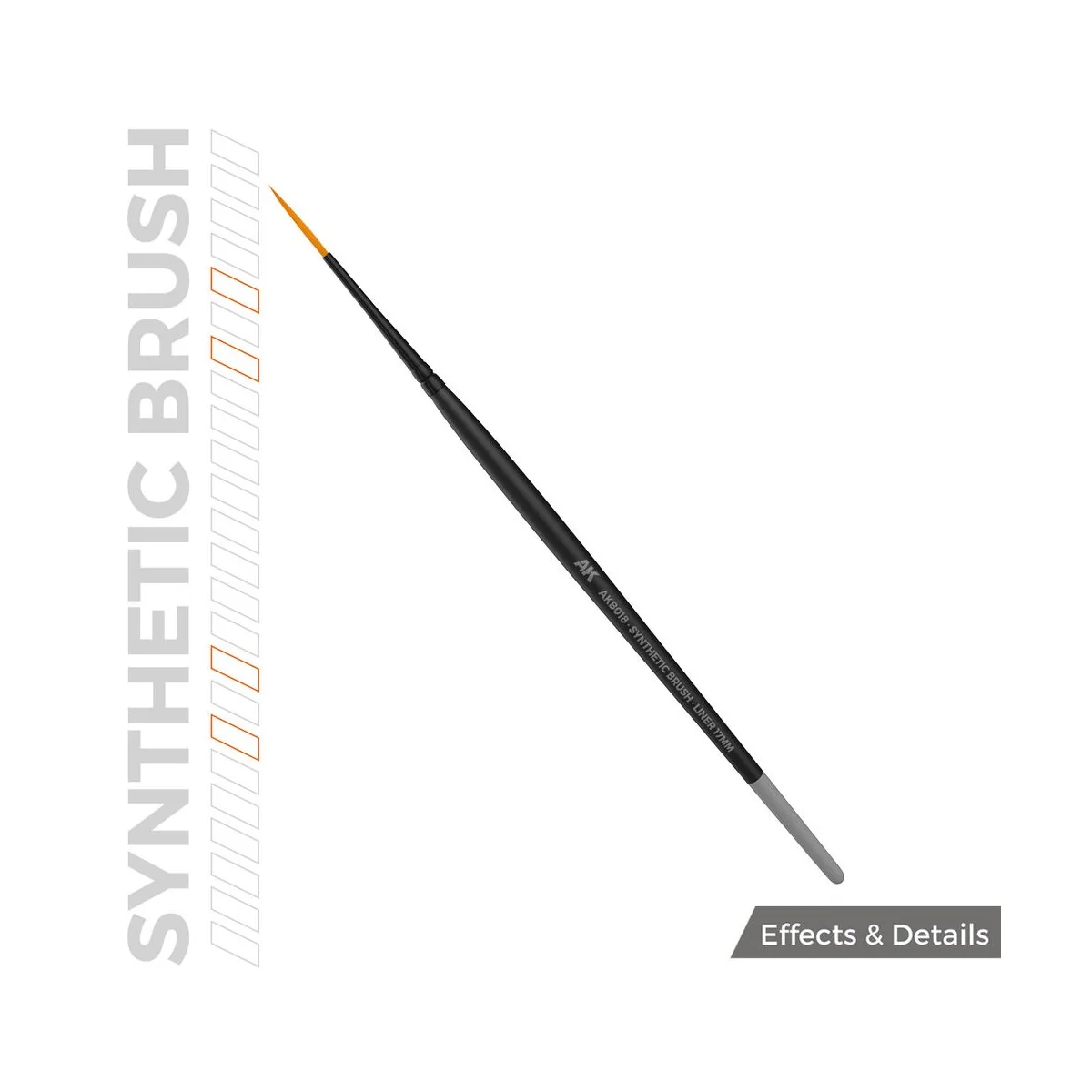 AK SYNTHETIC BRUSH - LINER 17mm - AK Interactive AKB018