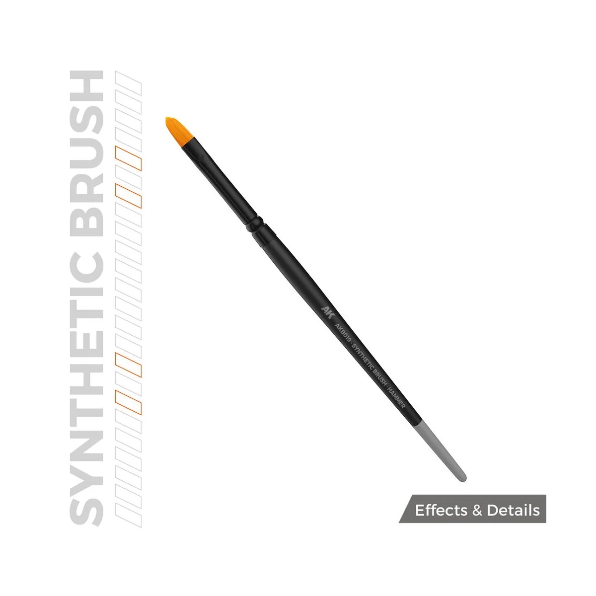 AK SYNTHETIC BRUSH - HAMMER - AK Interactive AKB019 AK SYNTHETIC BRUSH - HAMMER - AK Interactive AKB019
