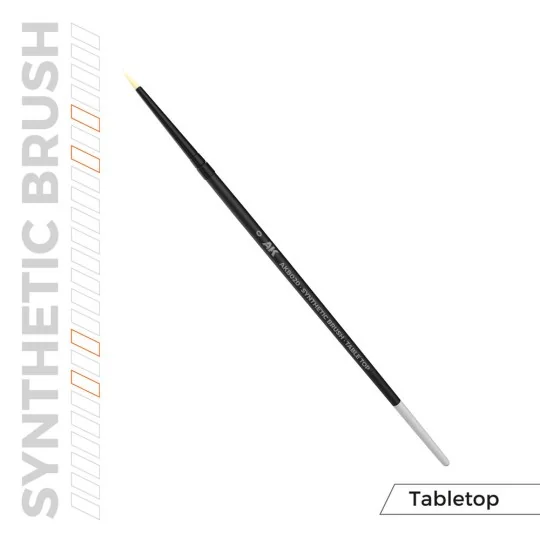 AK SYNTHETIC TABLETOP BRUSH - 0 - AK Interactive AKB020 AK SYNTHETIC TABLETOP BRUSH - 0 - AK Interactive AKB020