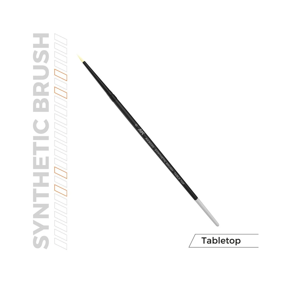 AK SYNTHETIC TABLETOP BRUSH - 0 - AK Interactive AKB020 AK SYNTHETIC TABLETOP BRUSH - 0 - AK Interactive AKB020