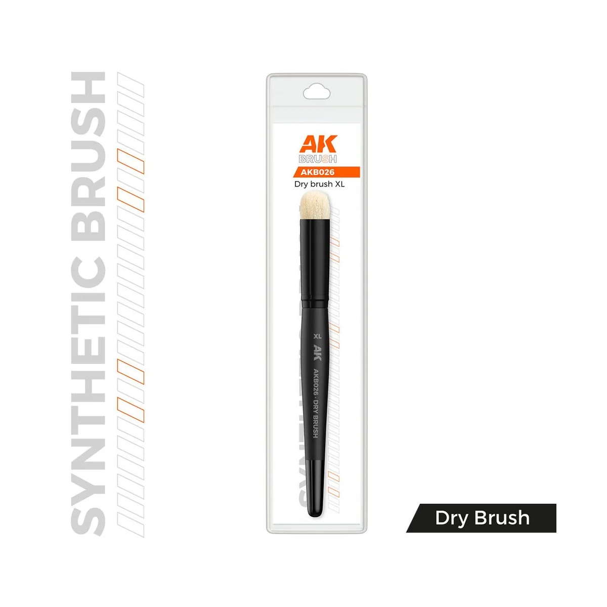 AK SYNTHETIC DRY BRUSH - XL - AK Interactive AKB026