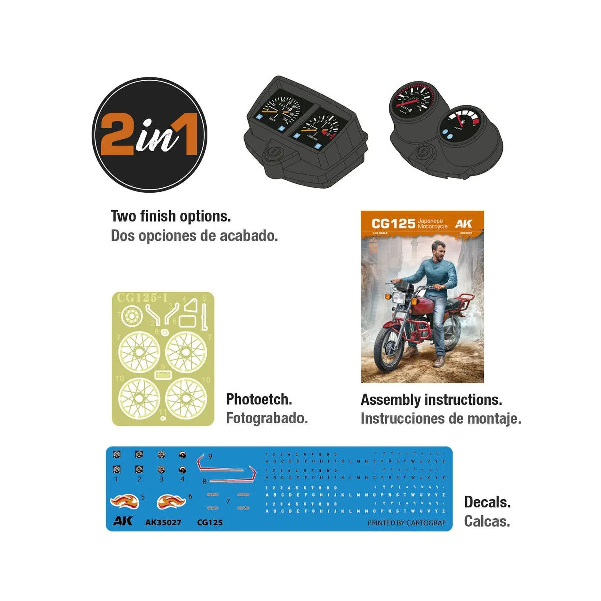 CG125 JAPANESE MOTORCYCLE 1/35 scale - AK Interactive AK35027