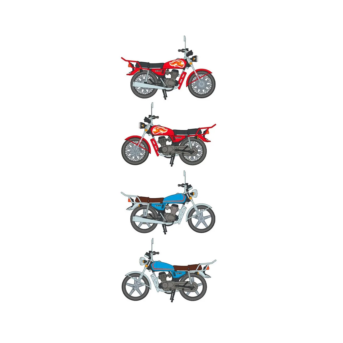 CG125 JAPANESE MOTORCYCLE 1/35 scale - AK Interactive AK35027