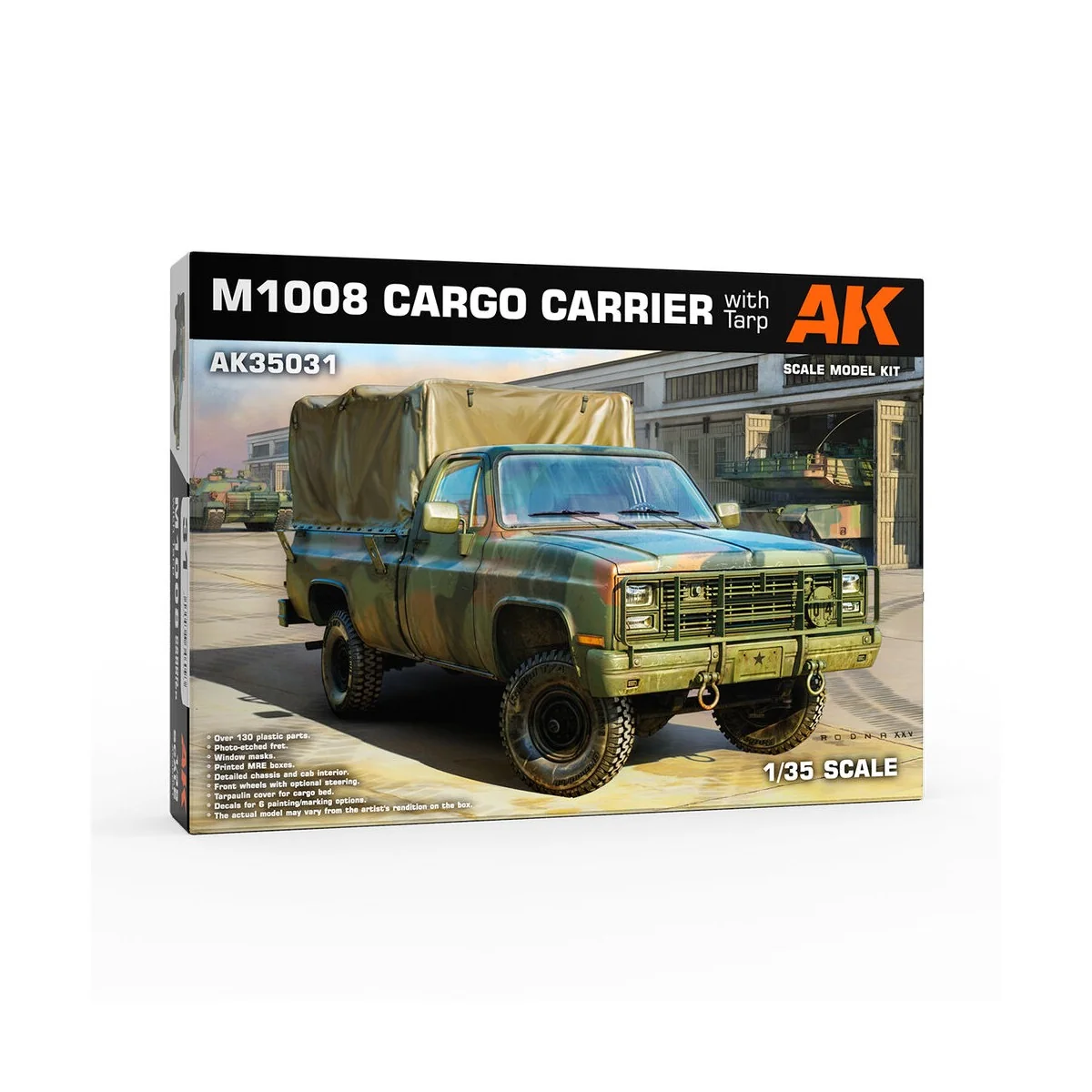 M1008 TROOP CARRIER WITH TARP - AK Interactive AK35031