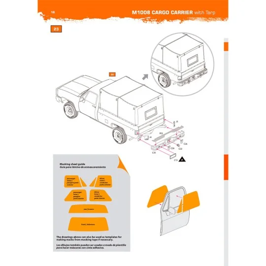 M1008 TROOP CARRIER WITH TARP - AK Interactive AK35031