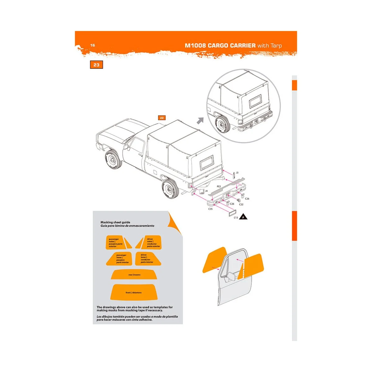 M1008 TROOP CARRIER WITH TARP - AK Interactive AK35031