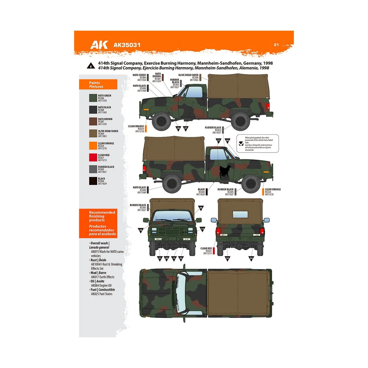 M1008 TROOP CARRIER WITH TARP, 1/35 - AK Interactive AK35031