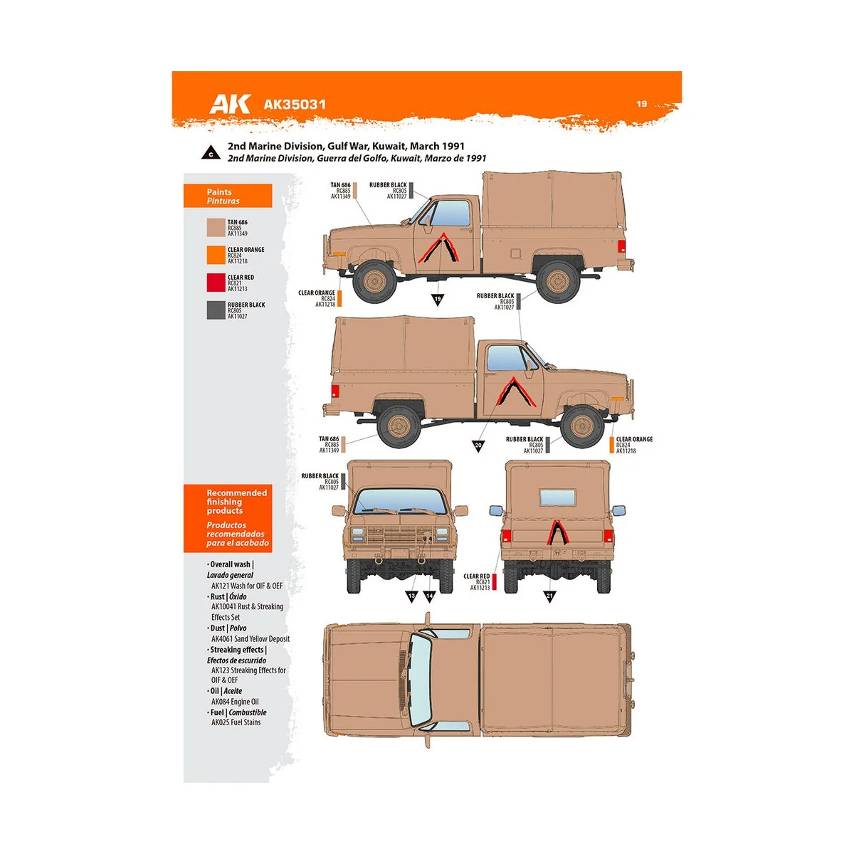 M1008 TROOP CARRIER WITH TARP - AK Interactive AK35031