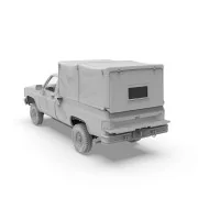 M1008 TROOP CARRIER WITH TARP - AK Interactive AK35031