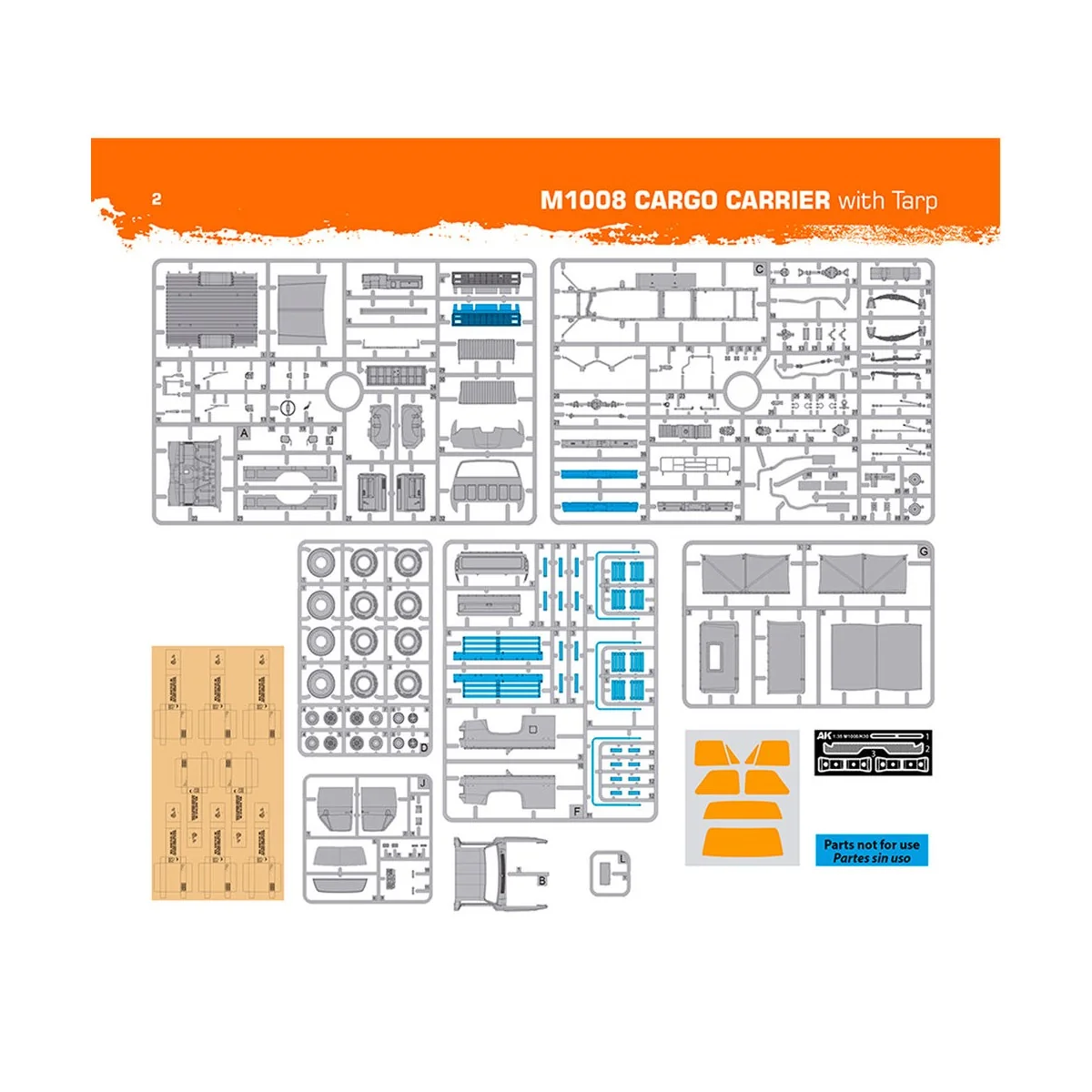 M1008 TROOP CARRIER WITH TARP, 1/35 - AK Interactive AK35031