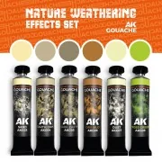 NATURE WEATHERING EFFECTS SET - AK GOUACHES - AK Interactive AKG26 NATURE WEATHERING EFFECTS SET - AK GOUACHES - AK Interactive AKG26