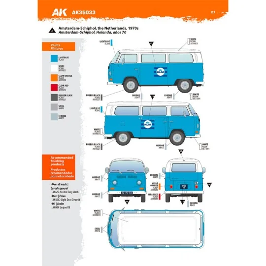 VOLKSWAGEN T2 Model 1967 Airport Bus - AK Interactive AK35033