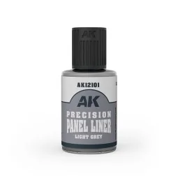PRECISION PANELINER - LIGHT GREY 30ml - AK Interactive AK12101