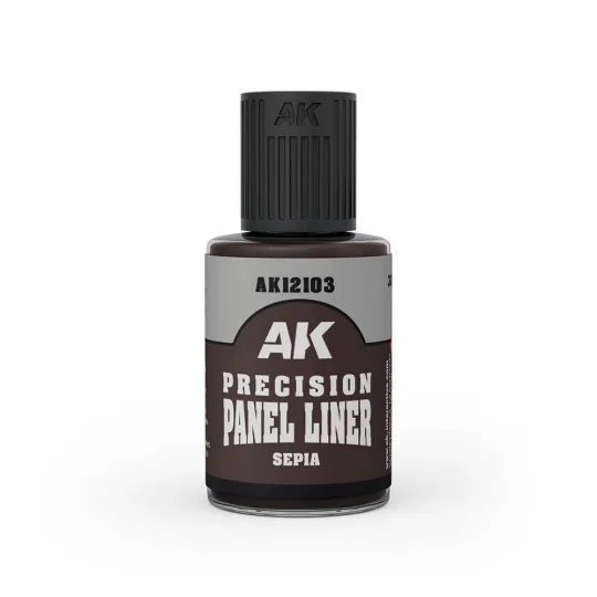PRECISION PANELINER- SEPIA 30ml - AK Interactive AK12103 PRECISION PANELINER- SEPIA 30ml - AK Interactive AK12103