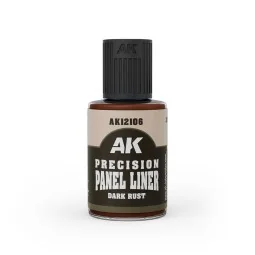 PRECISION PANELINER- DARK RUST 30ml - AK Interactive AK12106