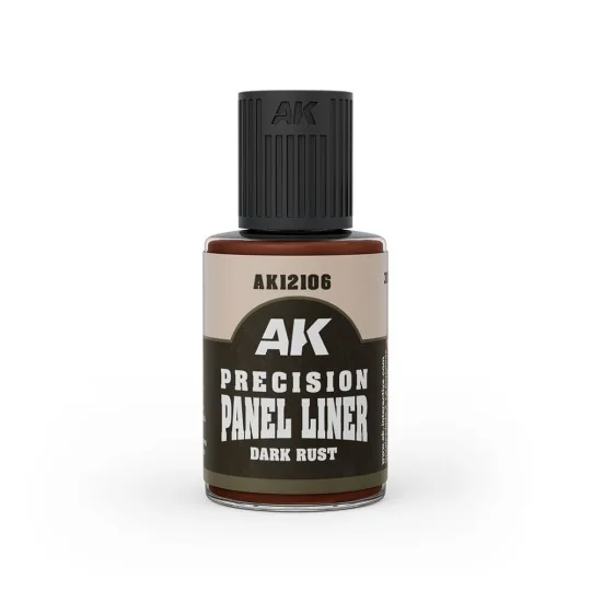 PRECISION PANELINER- DARK RUST 30ml - AK Interactive AK12106 PRECISION PANELINER- DARK RUST 30ml - AK Interactive AK12106