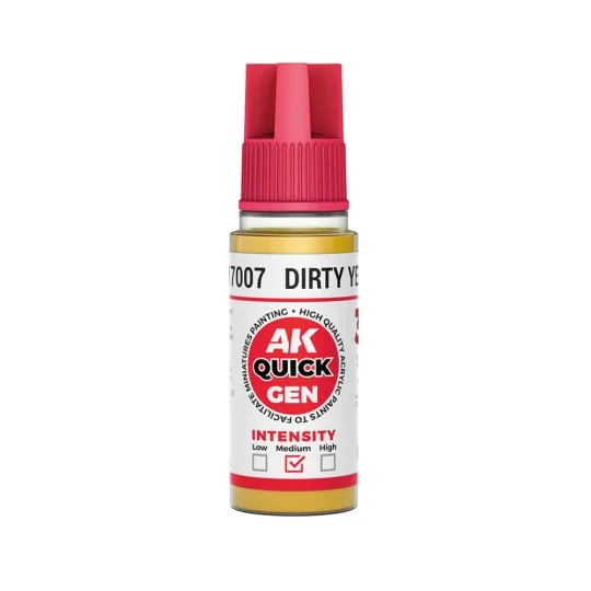 DIRTY YELLOW 18 ml - QUICK GEN - AK Interactive AK17007