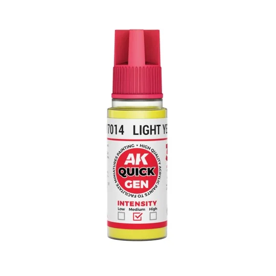 LIGHT YELLOW 18 ml - QUICK GEN - AK Interactive AK17014