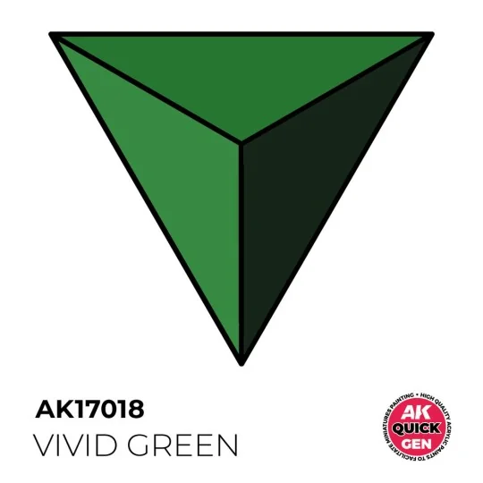 VIVID GREEN 18 ml - QUICK GEN - AK Interactive AK17018