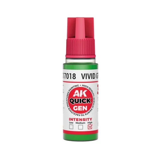 VIVID GREEN 18 ml - QUICK GEN - AK Interactive AK17018