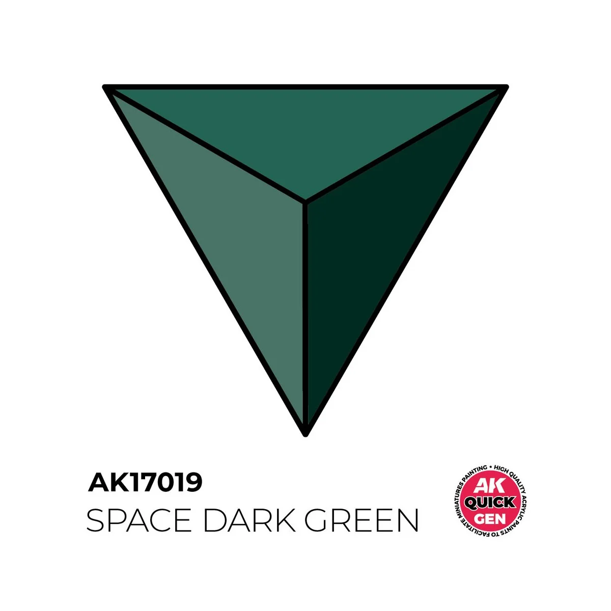 SPACE DARK GREEN 18 ml - QUICK GEN - AK Interactive AK17019