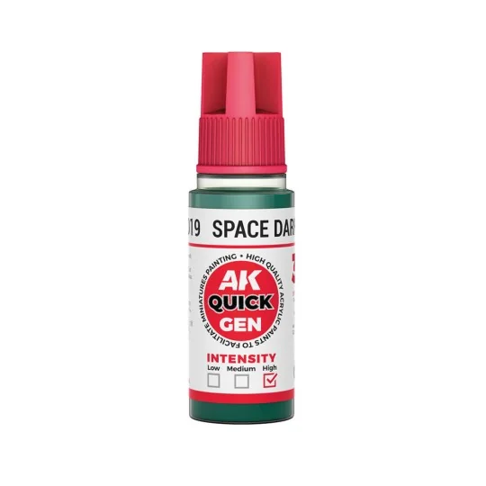 SPACE DARK GREEN 18 ml - QUICK GEN - AK Interactive AK17019