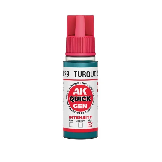 TURQUOISE BLUE 18 ml - QUICK GEN - AK Interactive AK17029
