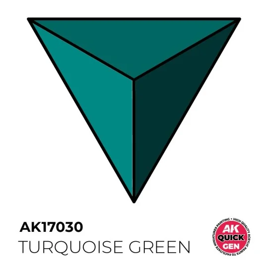 TURQUOISE GREEN 18 ml - QUICK GEN - AK Interactive AK17030