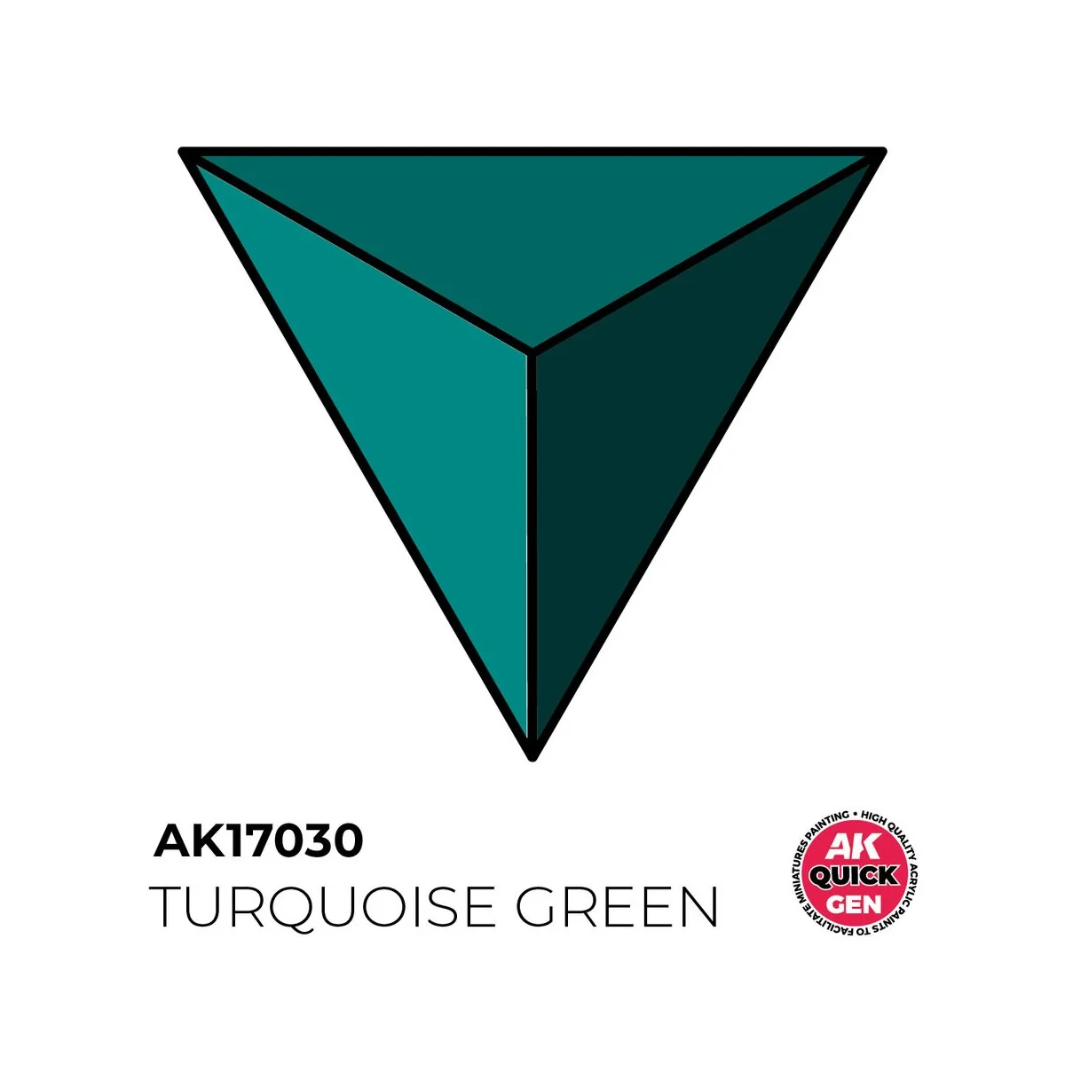 TURQUOISE GREEN 18 ml - QUICK GEN - AK Interactive AK17030