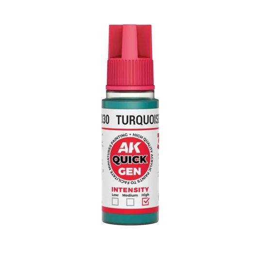 TURQUOISE GREEN 18 ml - QUICK GEN - AK Interactive AK17030