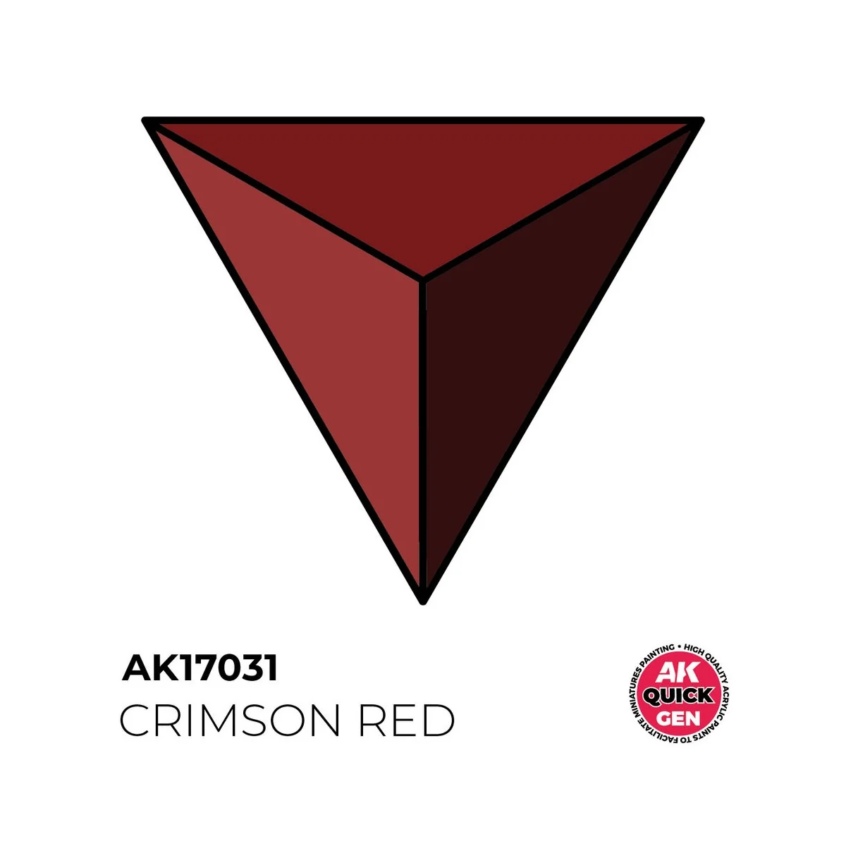CRIMSON RED 18 ml - QUICK GEN - AK Interactive AK17031 CRIMSON RED 18 ml - QUICK GEN - AK Interactive AK17031