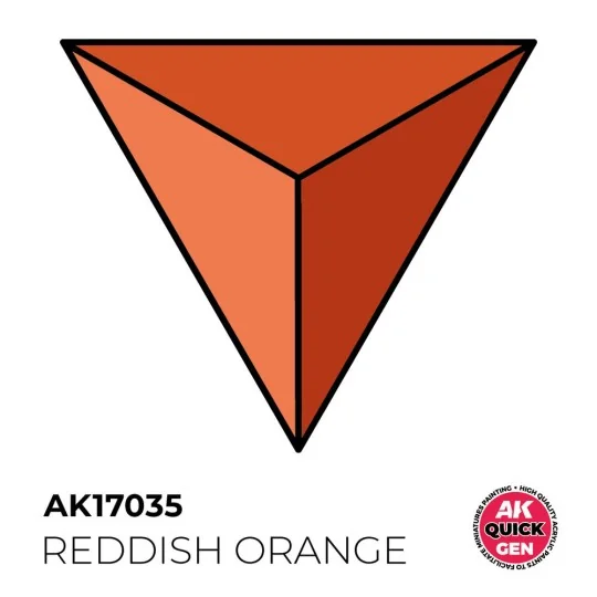 REDDISH ORANGE 18 ml - QUICK GEN - AK Interactive AK17035 REDDISH ORANGE 18 ml - QUICK GEN - AK Interactive AK17035