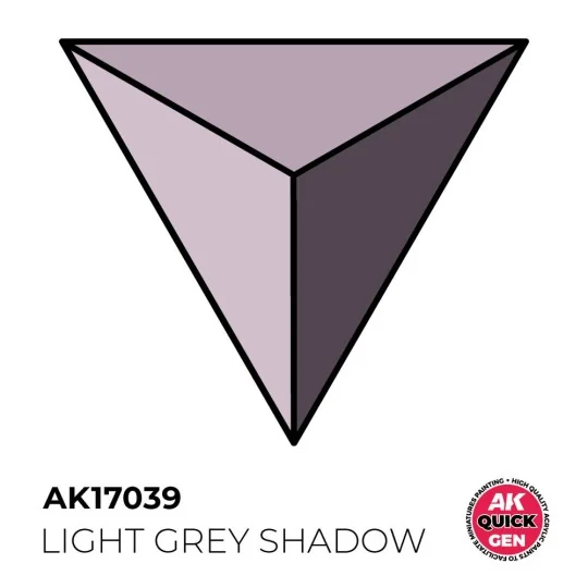 LIGHT GREY SHADOW 18 ml - QUICK GEN - AK Interactive AK17039 LIGHT GREY SHADOW 18 ml - QUICK GEN - AK Interactive AK17039