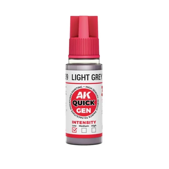 LIGHT GREY SHADOW 18 ml - QUICK GEN - AK Interactive AK17039 LIGHT GREY SHADOW 18 ml - QUICK GEN - AK Interactive AK17039