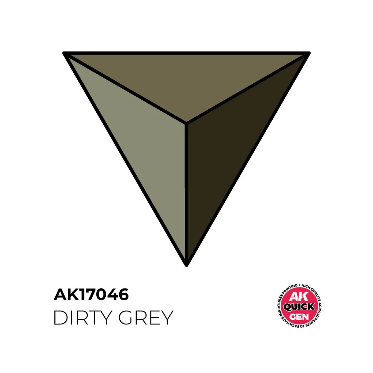 DIRTY GREY 18 ml - QUICK GEN - AK Interactive AK17046 DIRTY GREY 18 ml - QUICK GEN - AK Interactive AK17046