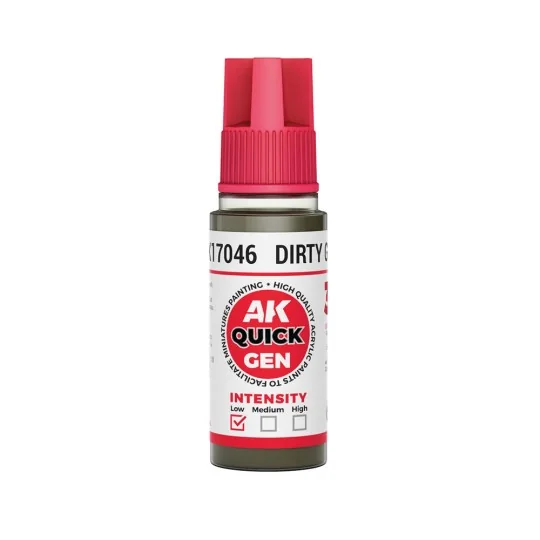 DIRTY GREY 18 ml - QUICK GEN - AK Interactive AK17046 DIRTY GREY 18 ml - QUICK GEN - AK Interactive AK17046