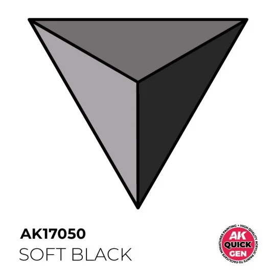 SOFT BLACK 18 ml - QUICK GEN - AK Interactive AK17050 SOFT BLACK 18 ml - QUICK GEN - AK Interactive AK17050