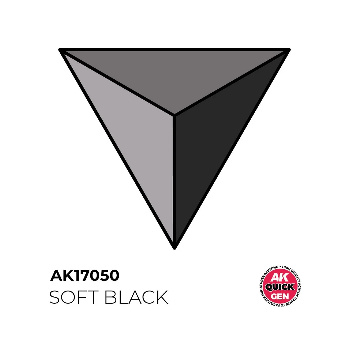 SOFT BLACK 18 ml - QUICK GEN - AK Interactive AK17050