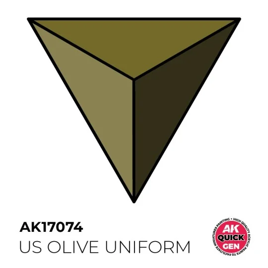 US OLIVE UNIFORM 18 ml - QUICK GEN - AK Interactive AK17074