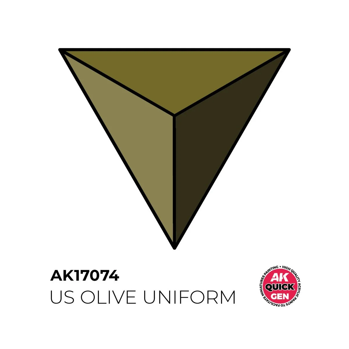 US OLIVE UNIFORM 18 ml - QUICK GEN - AK Interactive AK17074