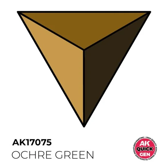 OCHRE GREEN 18 ml - QUICK GEN - AK Interactive AK17075 OCHRE GREEN 18 ml - QUICK GEN - AK Interactive AK17075