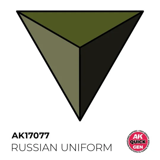RUSSIAN UNIFORM 18 ml - QUICK GEN - AK Interactive AK17077 RUSSIAN UNIFORM 18 ml - QUICK GEN - AK Interactive AK17077