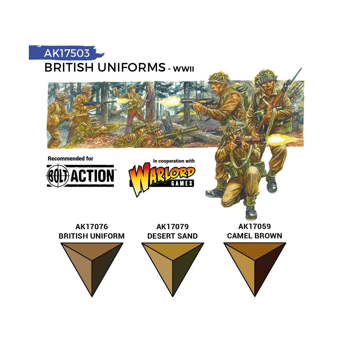 BRITISH UNIFORMS (QUICK GEN SET) - AK Interactive AK17503 BRITISH UNIFORMS (QUICK GEN SET) - AK Interactive AK17503