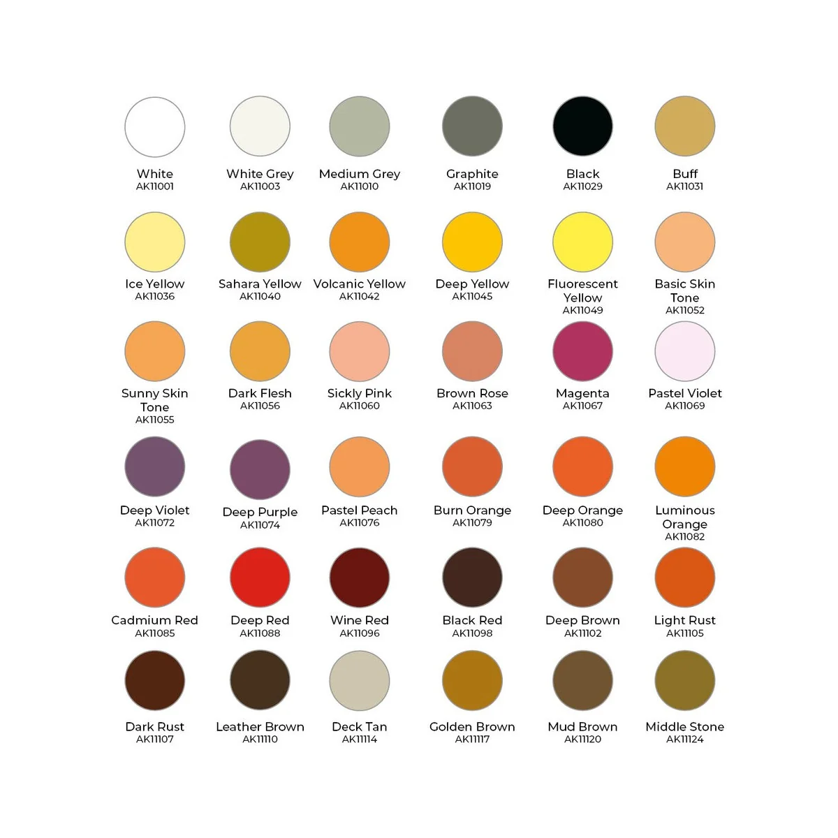 WARGAME PAINT IT ALL BOX 72 COLORS 3GEN - AK Interactive AK11783