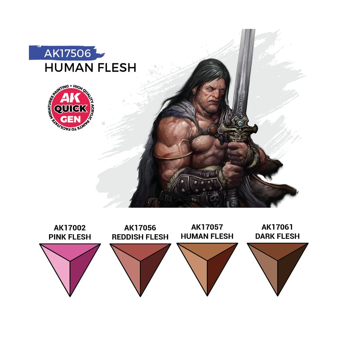 HUMAN FLESH (QUICK GEN SET) - AK Interactive AK17506
