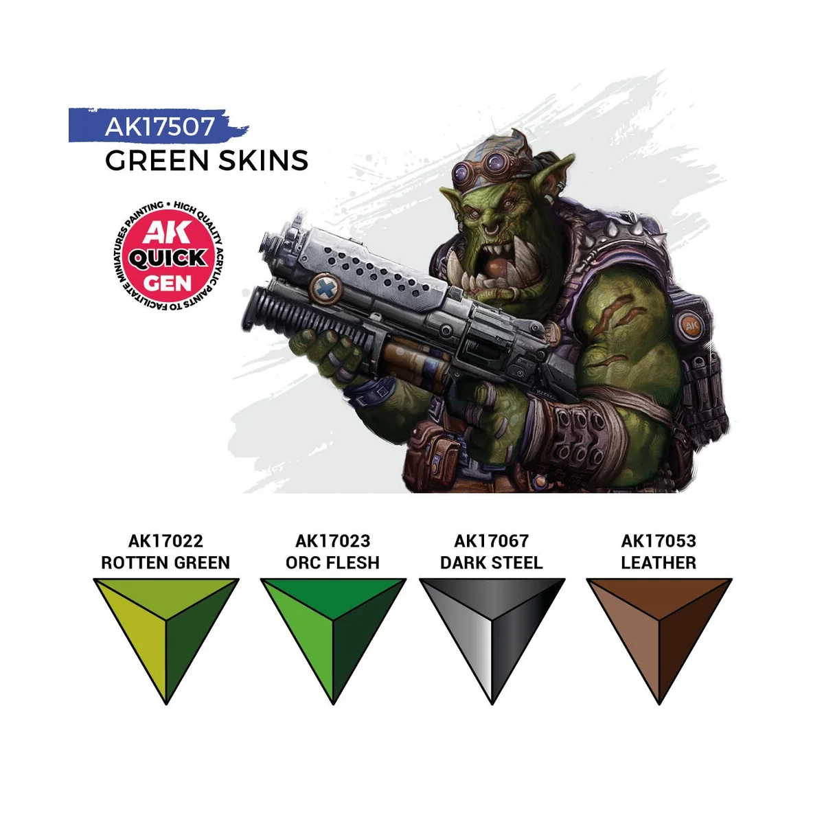 GREEN SKINS (QUICK GEN SET) - AK Interactive AK17507